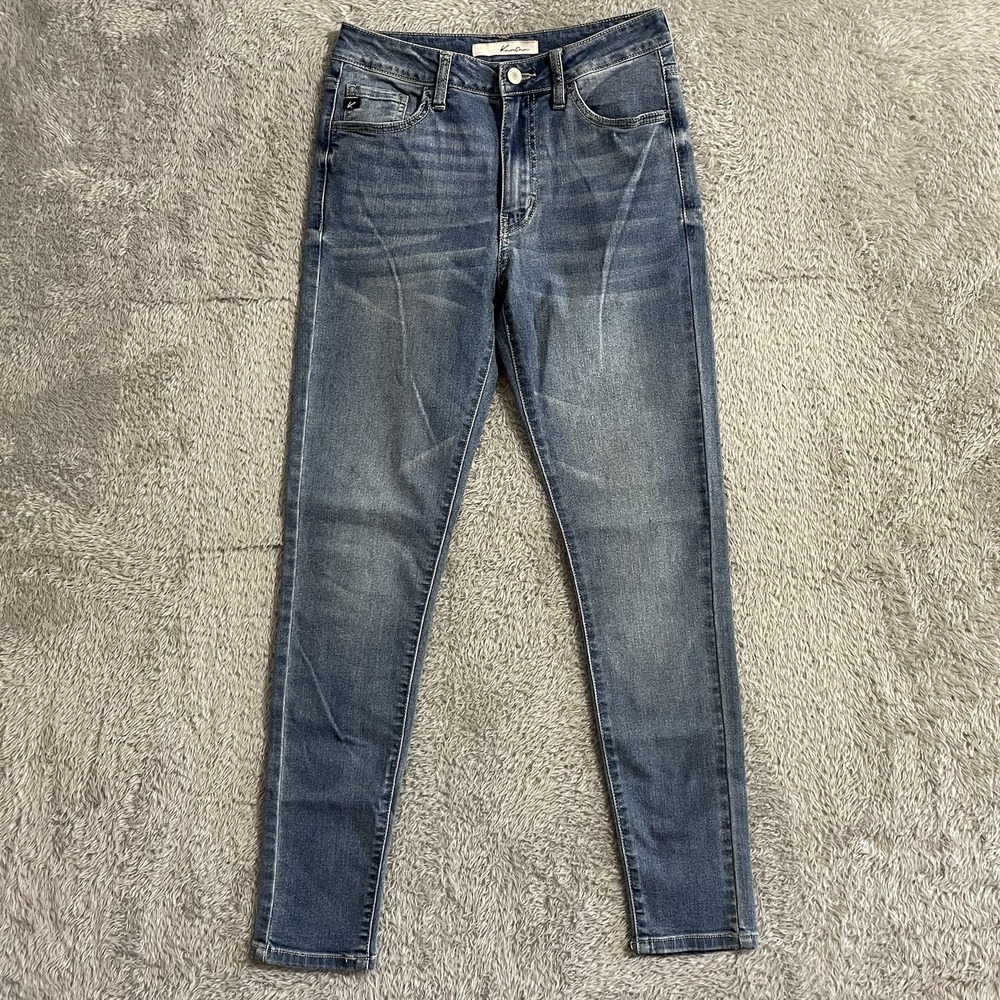 Kancan Jeans Womens Size 5/26 Skinny Stretch Blue Denim Medium‎ Wash Mid Rise